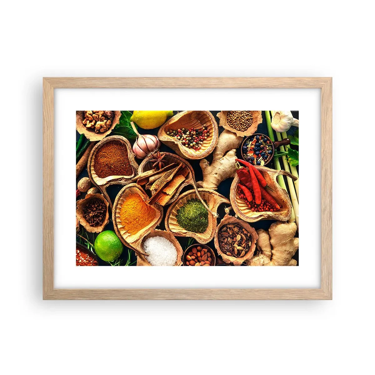 Plakát v rámu světlý dub - Vezmi si, co chceš - 40x30 cm