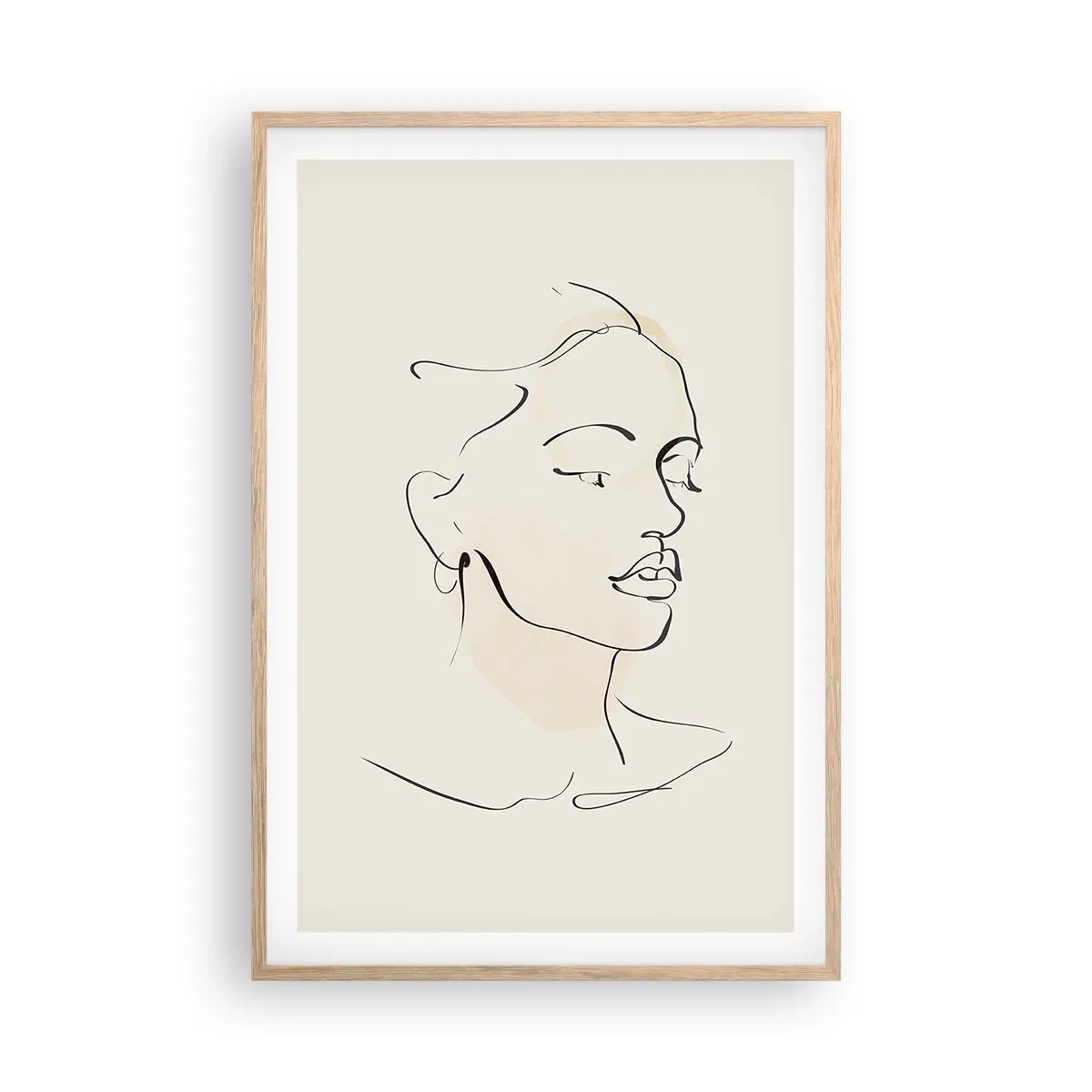 Plakát v rámu světlý dub - Výrazným tahem - 61x91 cm