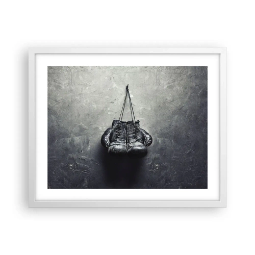 Plakát v bílém rámu - Čas boje a čas míru - 50x40 cm