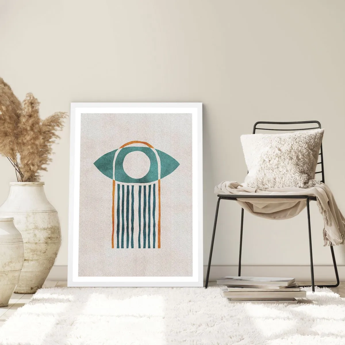 Plakát v bílém rámu - Znaky a rituály - 50x70 cm