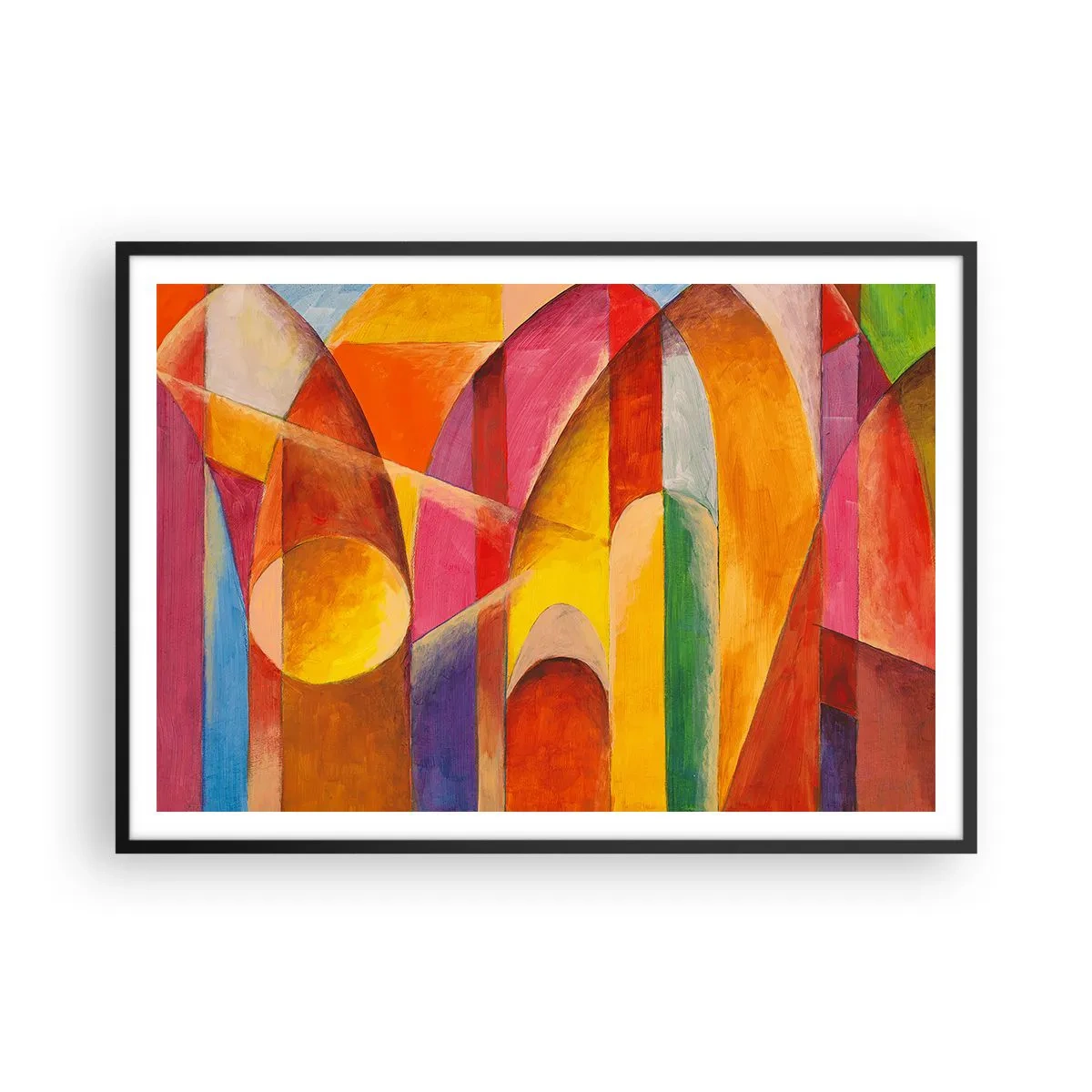 Plakát v černém rámu - Katedrála slunce - 100x70 cm
