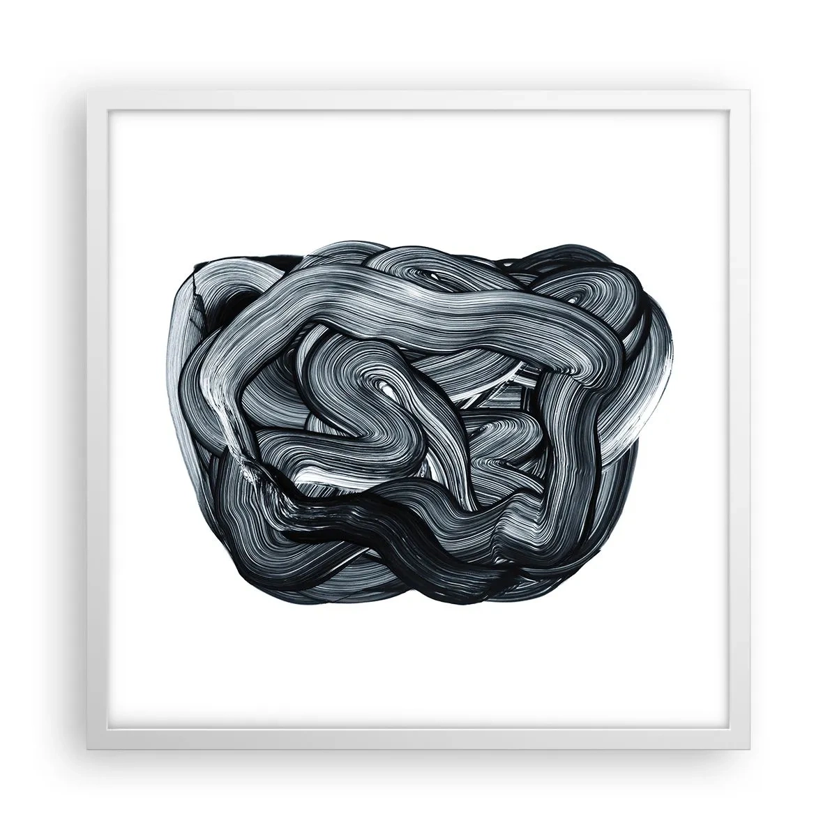 Plakát v bílém rámu - Není to tak jednoduché - 50x50 cm