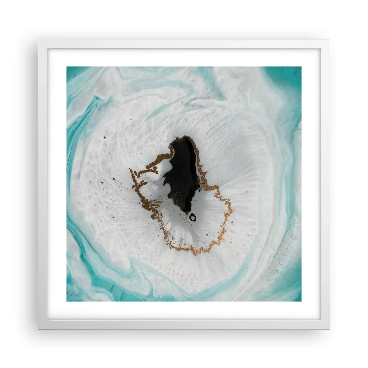 Plakát v bílém rámu - Proniknout dovnitř - 50x50 cm