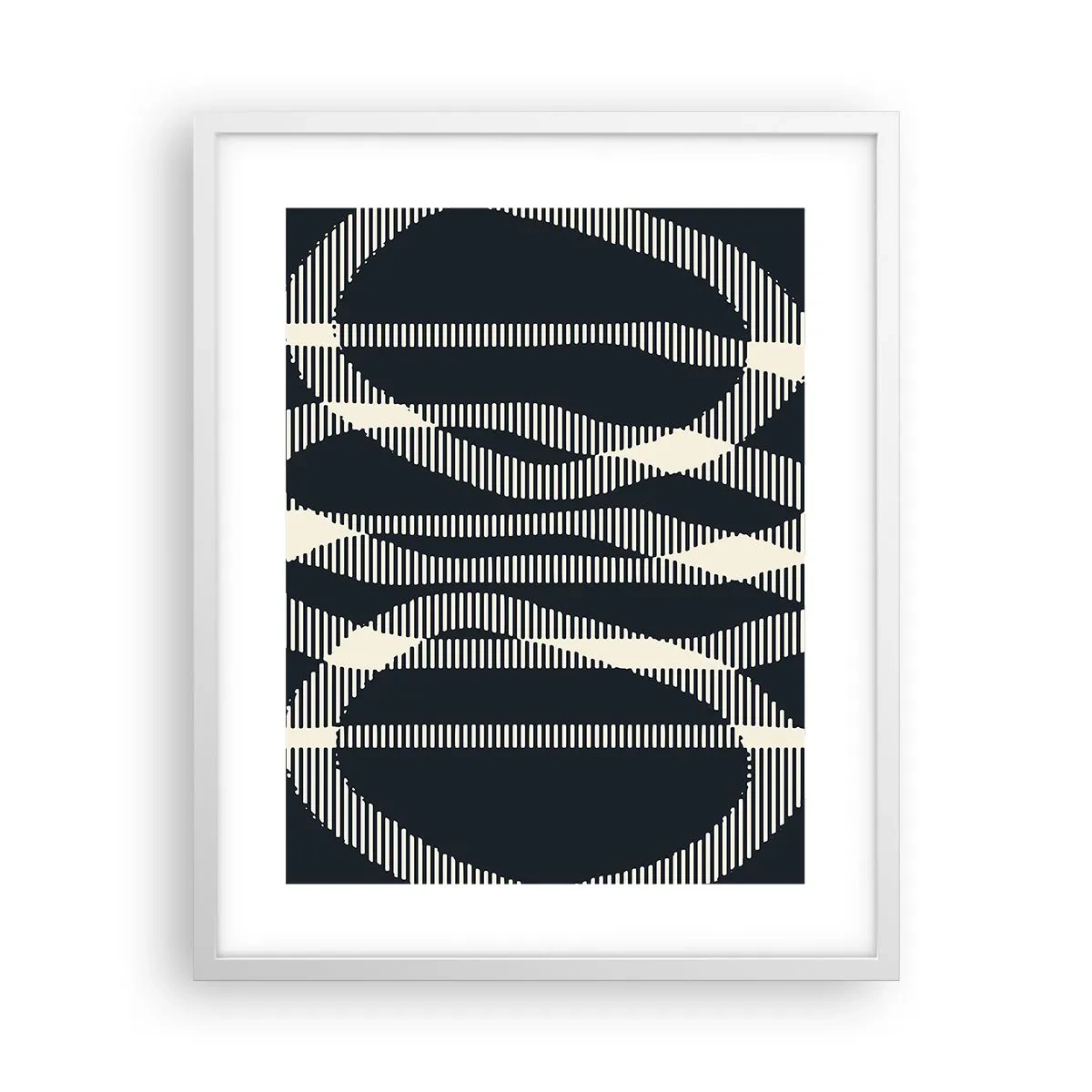 Plakát v bílém rámu - Pokus o prolomení temnoty - 40x50 cm