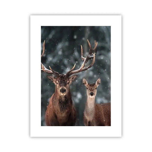 Plakát - Pán lesa se svou ženou - 30x40 cm