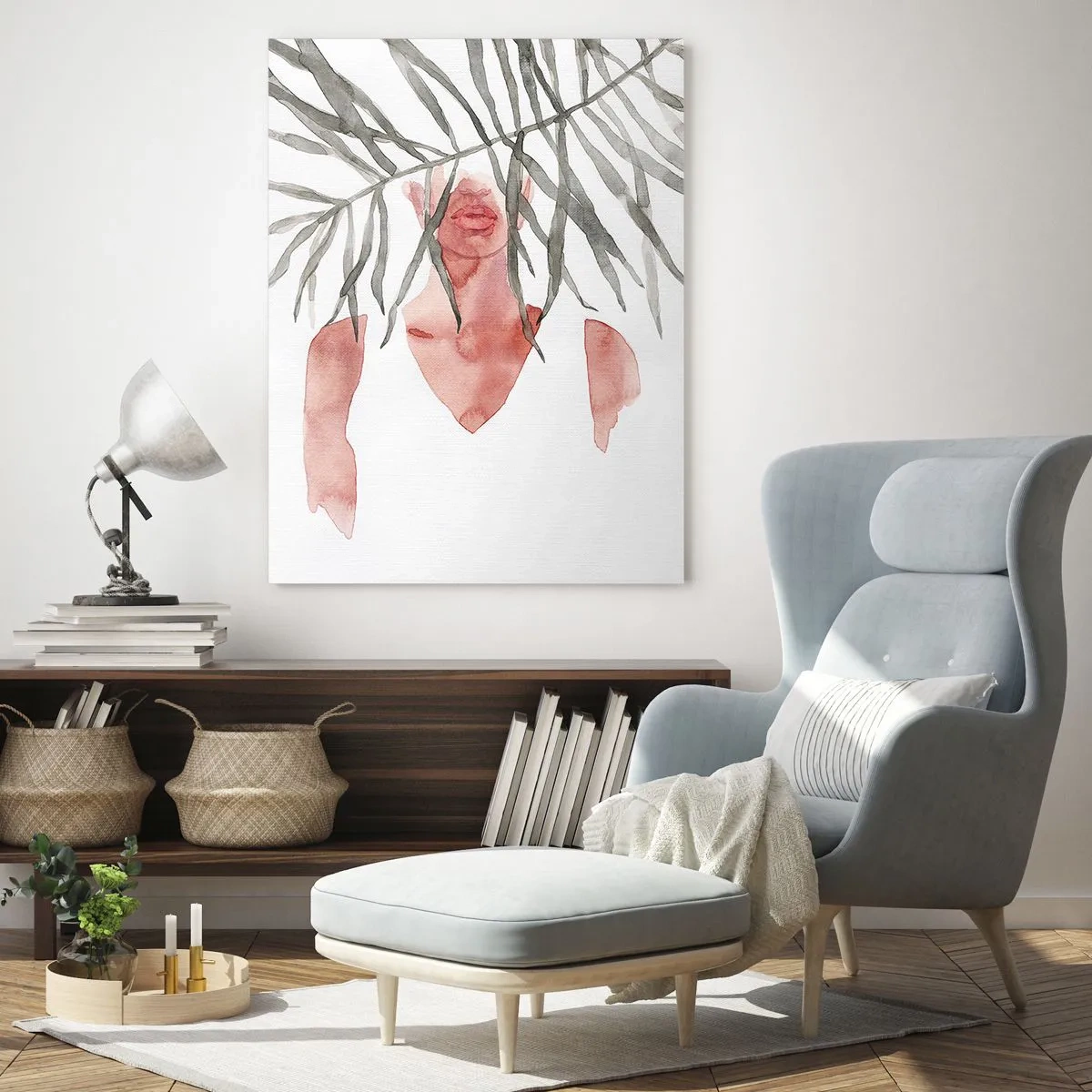 Obraz na skle - Dáma tropů - 70x100 cm