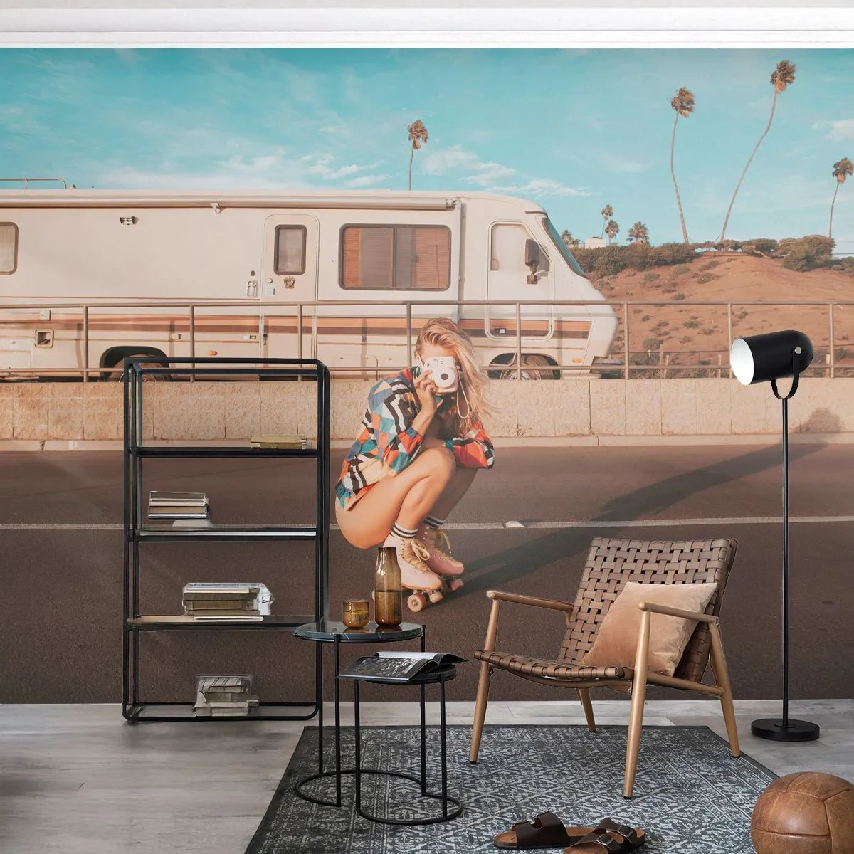 Fototapeta Premium Canvas - Usmějte se! - Krajina, Táborník, Žena - 400x280 cm