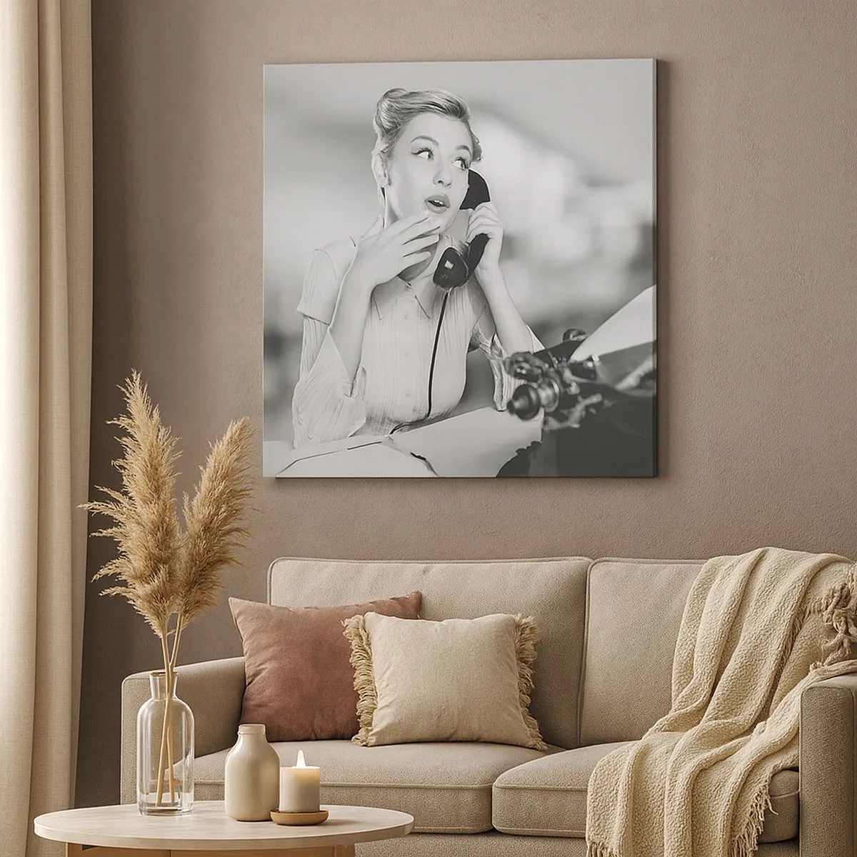 Obraz na plátně - Halo, tady jsou 50. léta. - 30x30 cm