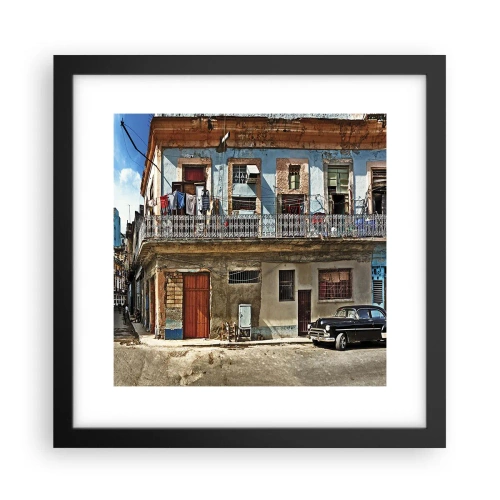 Plakát v černém rámu - Havajský nádech - 30x30 cm