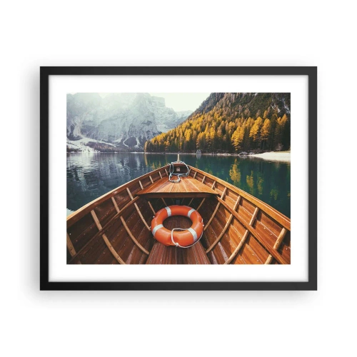 Plakát v černém rámu - Horská túra - 50x40 cm