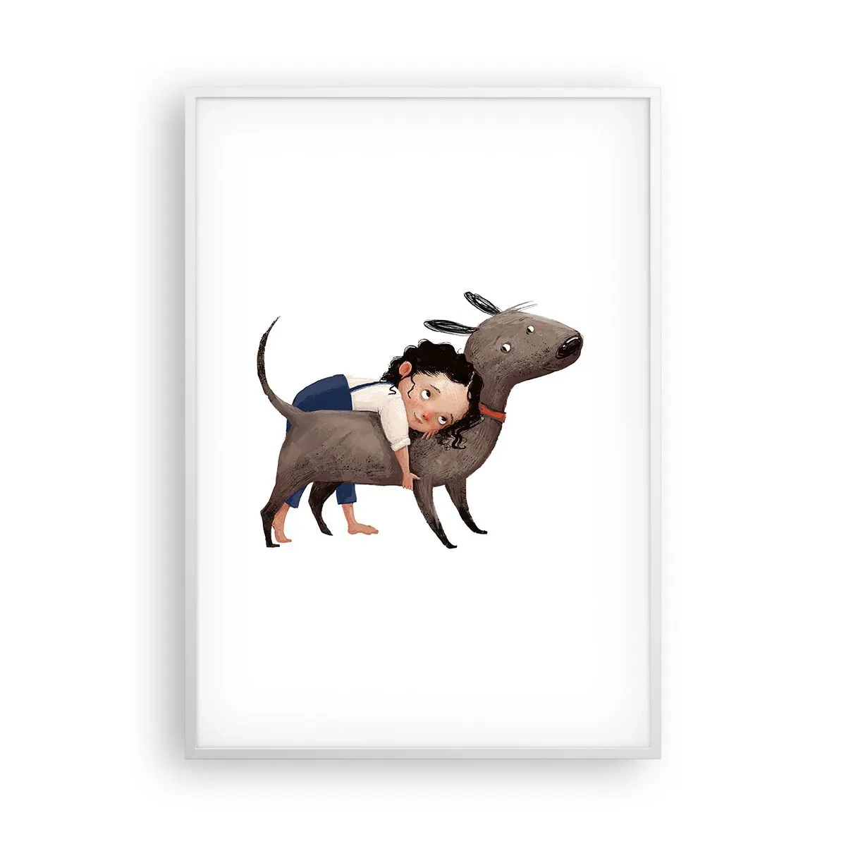 Plakát v bílém rámu - Nejlepší přátelé - 70x100 cm