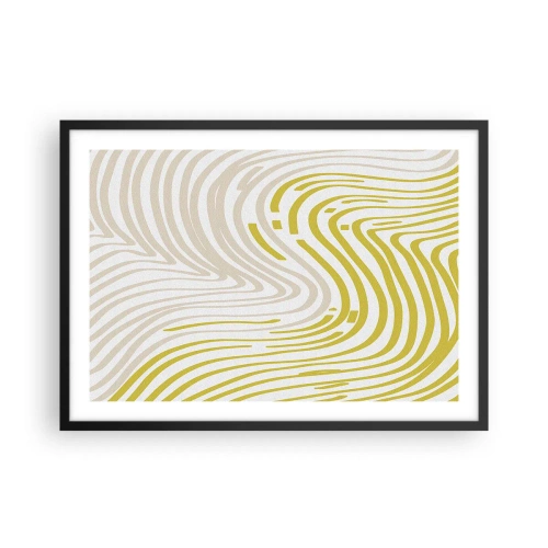 Plakát v černém rámu - Kompozice s mírným ohybem - 70x50 cm