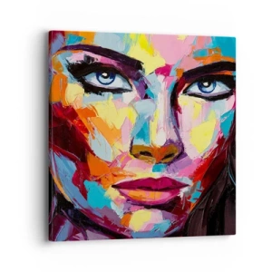 Obraz na plátně - Také barevná duše - 40x40 cm