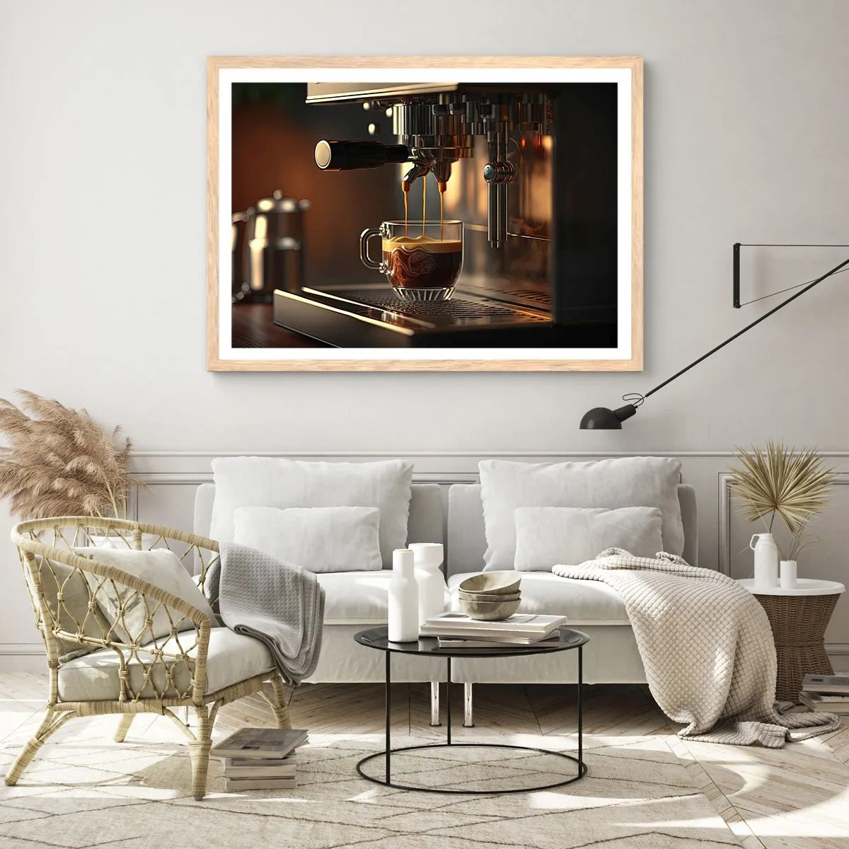 Plakát v rámu světlý dub - Smyslná směs - 70x50 cm