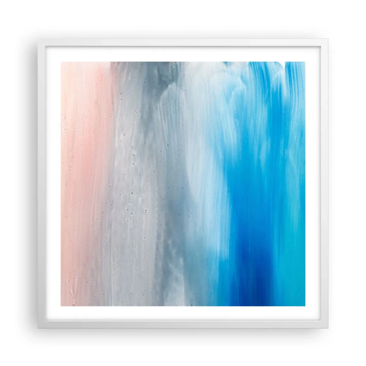 Plakát v bílém rámu - Živly: vzduch - 60x60 cm