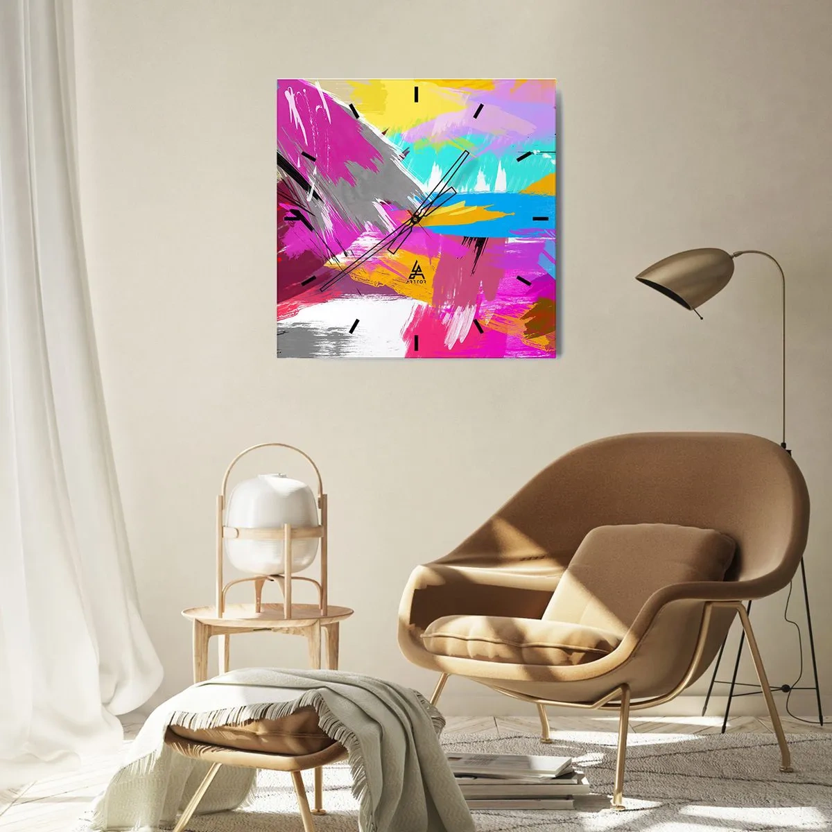 Nástěnné hodiny - Šmouha, šmouha, sama šmouha - 40x40 cm