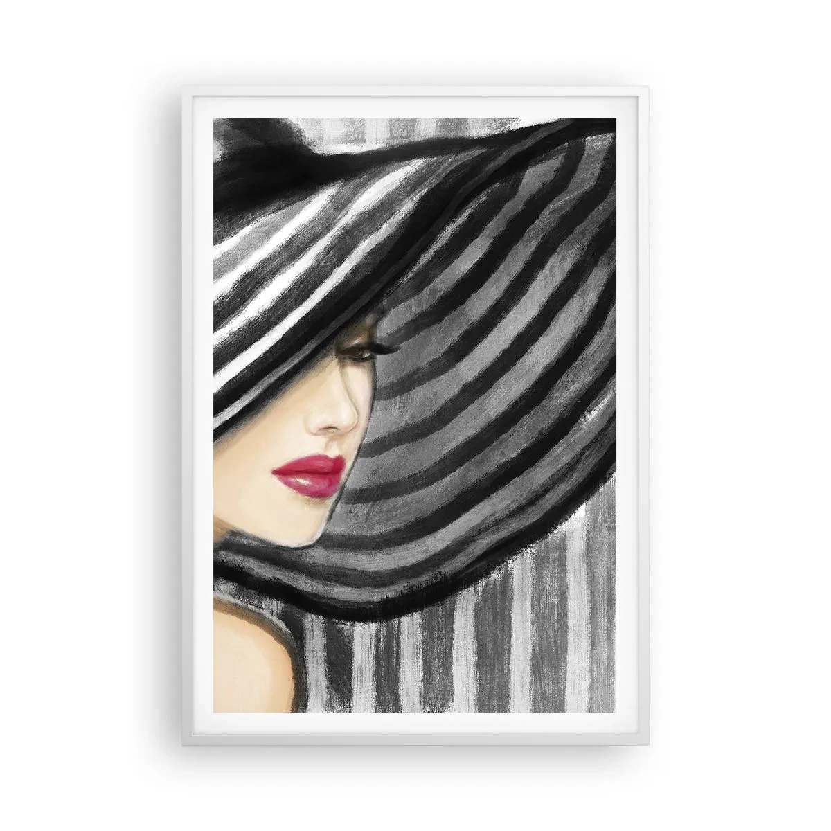 Plakát v bílém rámu - Kde tě hledat? - 70x100 cm