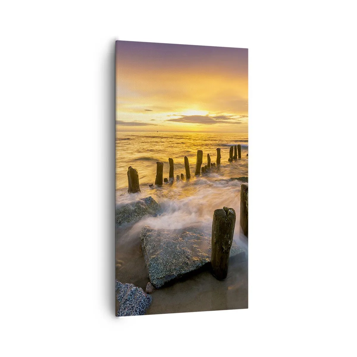 Obraz na plátně - Drsná krása Baltského moře - 65x120 cm