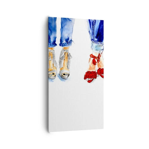 Obraz na plátně - Možná bychom šli na procházku? - 65x120 cm