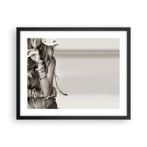 Plakát v černém rámu - Jako dívka - 50x40 cm