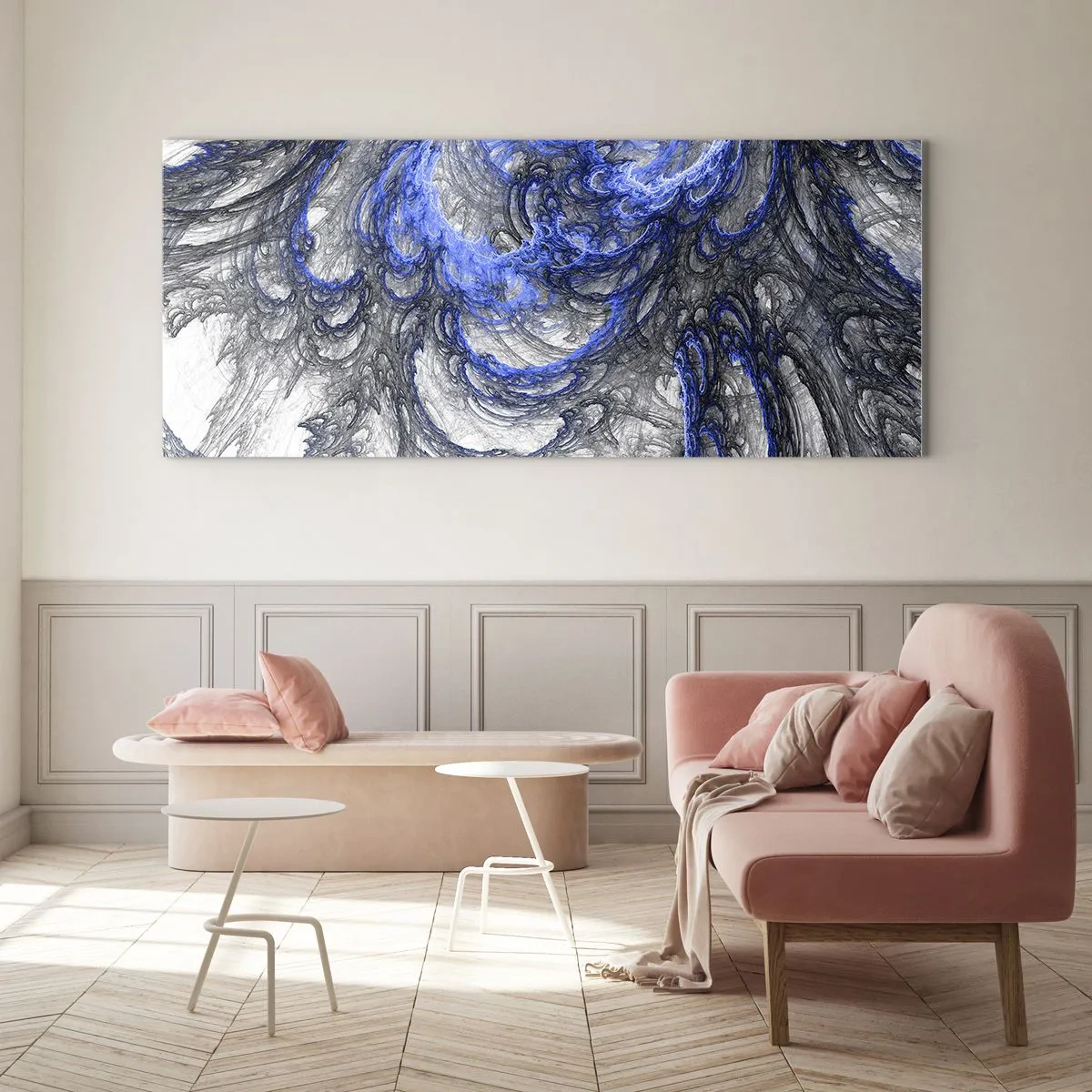 Obraz na skle - Zrod vlny - 100x40 cm