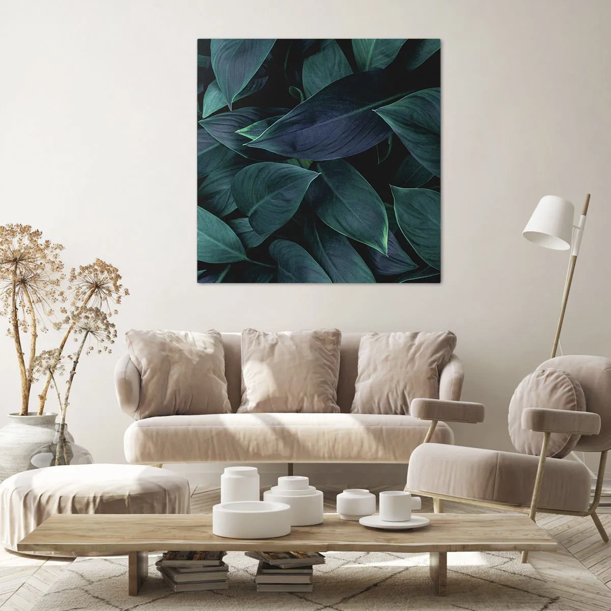Obraz na plátně - Zeleň sama o sobě - 60x60 cm