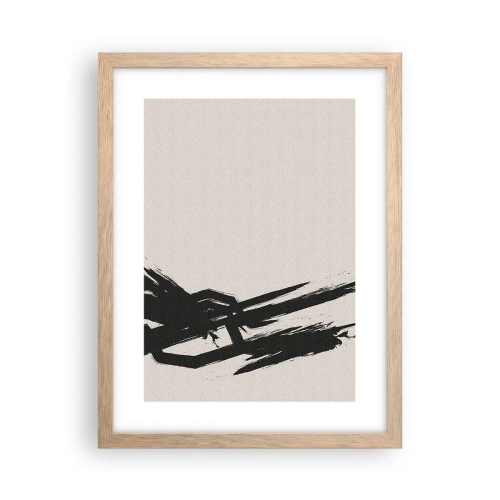 Plakát v rámu světlý dub - Nezastavitelná hybnost - 30x40 cm