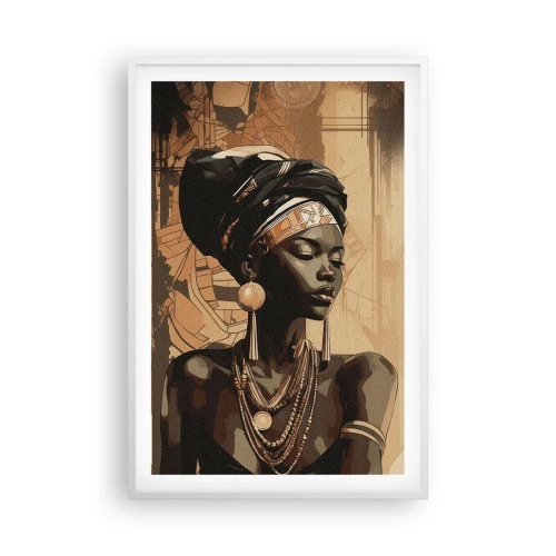 Plakát v bílém rámu - Africký majestát - 61x91 cm