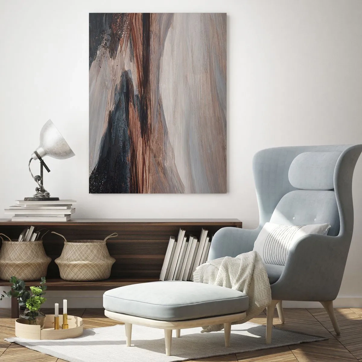 Obraz na skle - Klidné údolí - 50x70 cm