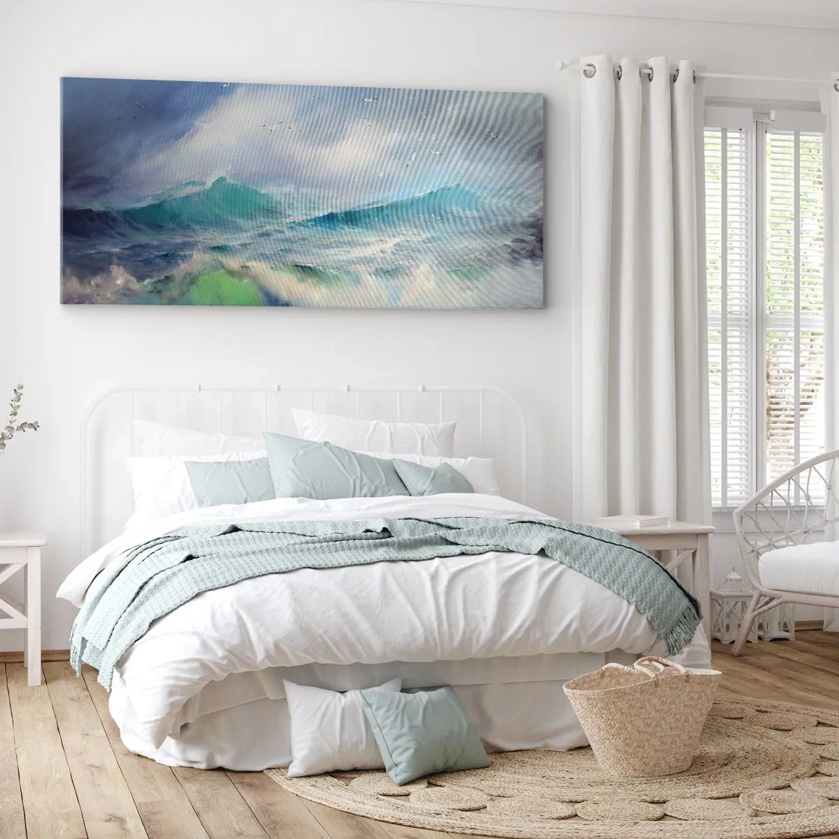Obraz na plátně - „Vichřice zavyla triumfálně…“ - 100x40 cm