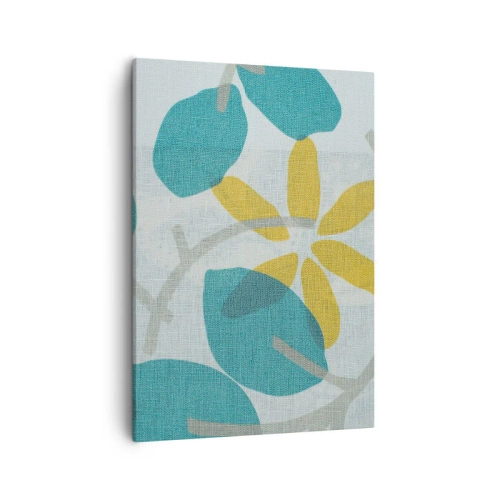 Obraz na plátně - Mezi azurovými listy - 50x70 cm