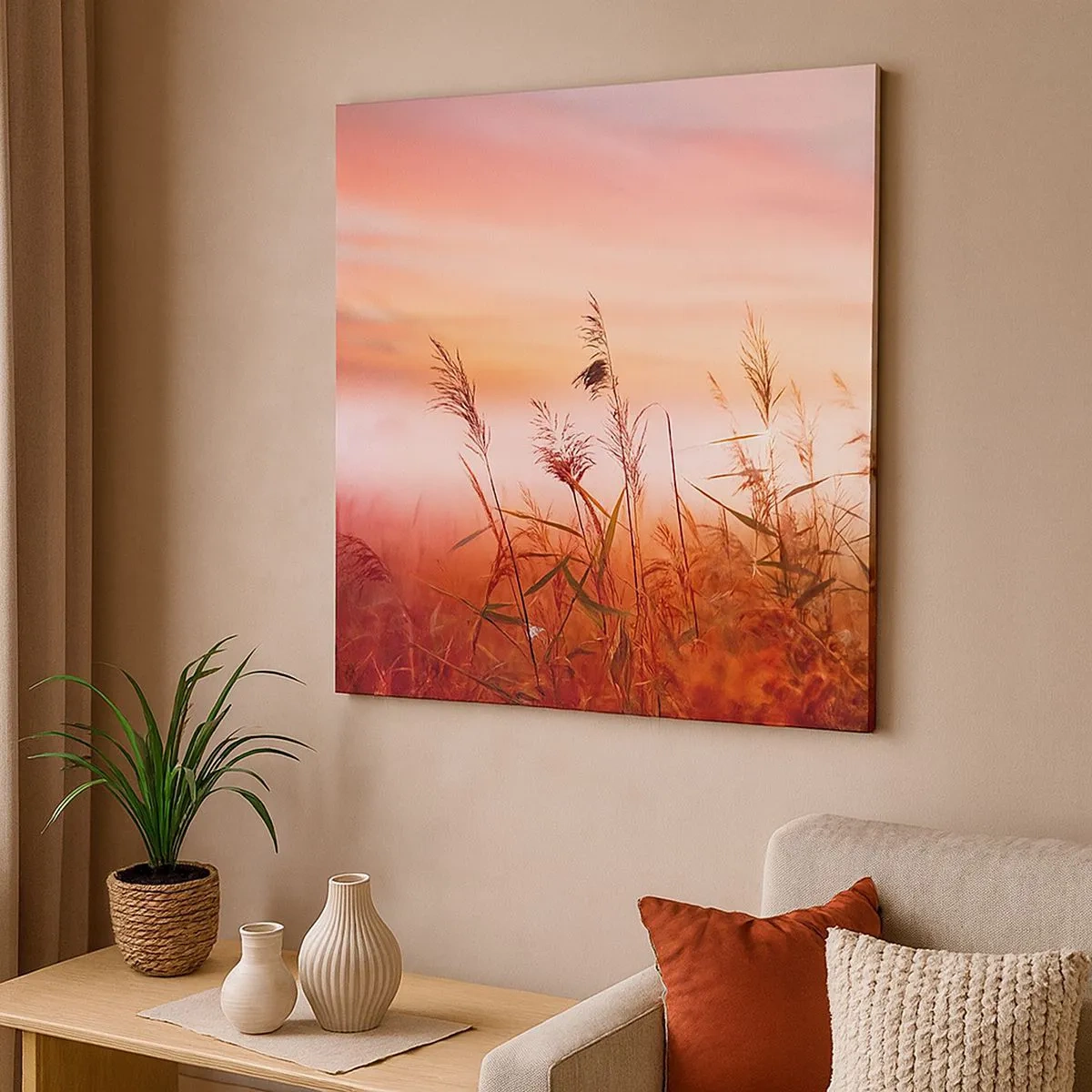 Obraz na plátně - Draci, pampelišky a vítr - 30x30 cm