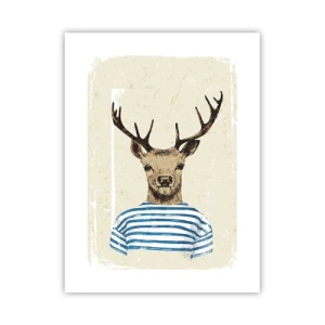 Plakát - Protože mám rád pruhované košile! - 30x40 cm