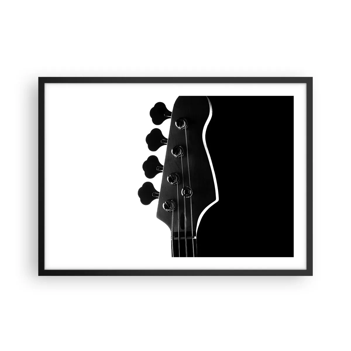 Plakát v černém rámu - Rockové ticho  - 70x50 cm