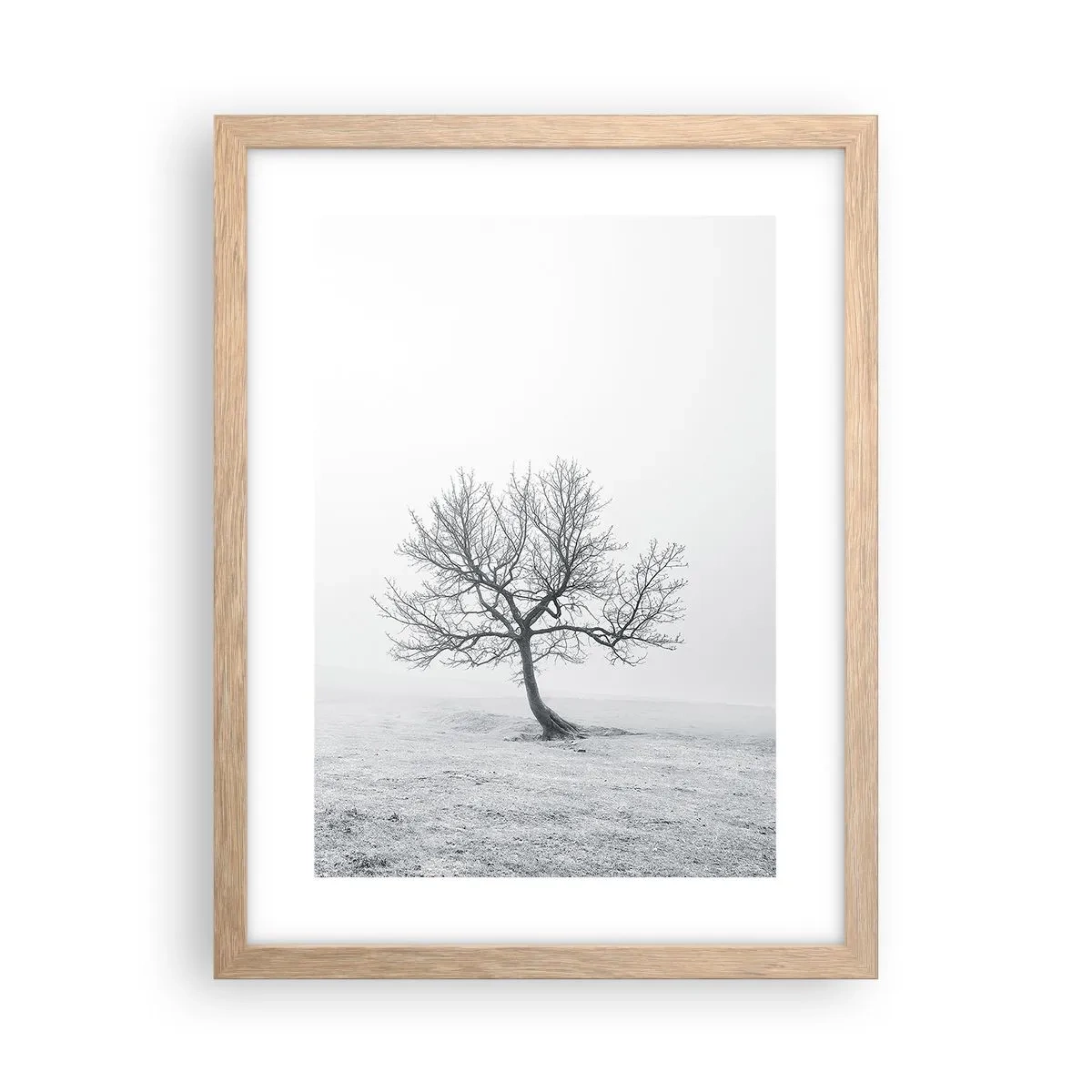 Plakát v rámu světlý dub - Proti nicotě - 30x40 cm