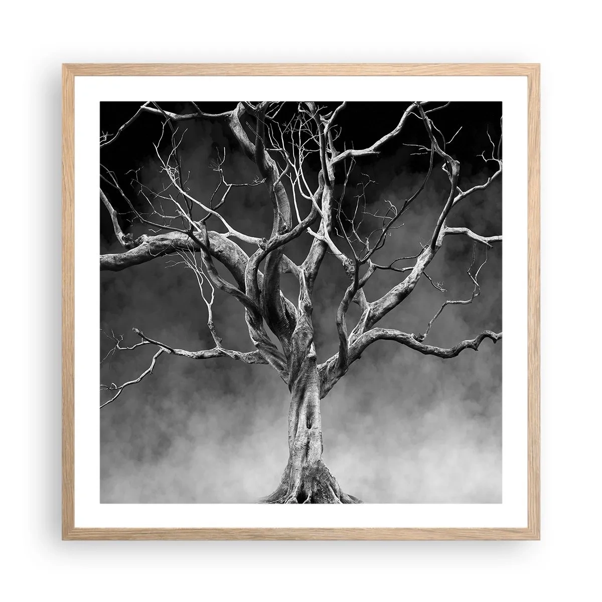 Plakát v rámu světlý dub - Původní a svaté - 60x60 cm