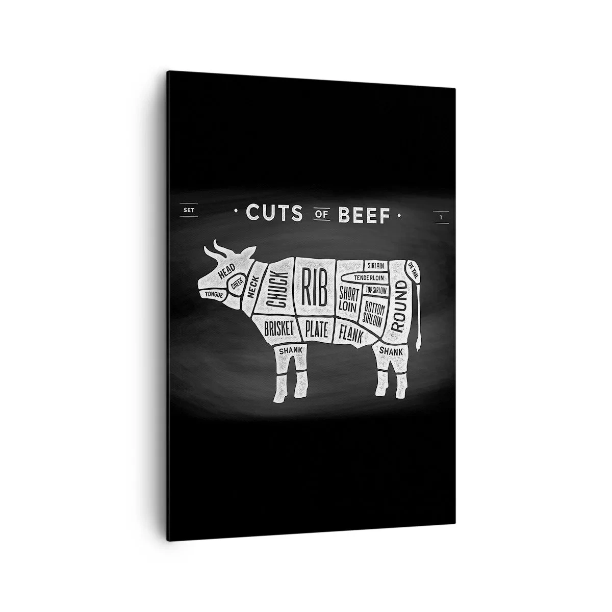 Obraz na plátně - Slabikář řezníka - 70x100 cm