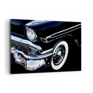 Obraz na plátně - Klasika v stříbrné, černé a bílé - 100x70 cm