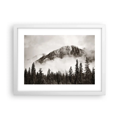 Plakát v bílém rámu - Žulový panovník - 40x30 cm