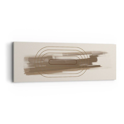 Obraz na plátně - Závan šedi - 90x30 cm