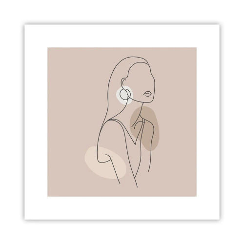 Plakát - Dívčí ikona - 30x30 cm