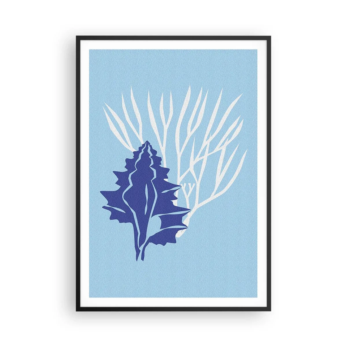 Plakát v černém rámu - Listové formy - 70x100 cm