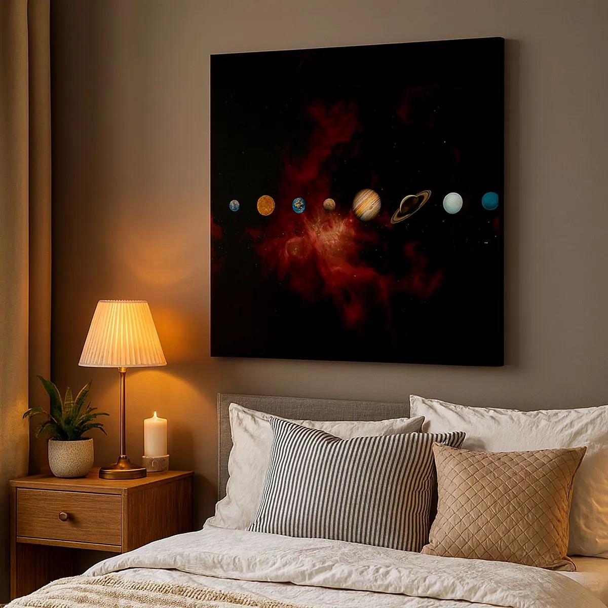 Obraz na plátně - Naše čtvrť - 30x30 cm