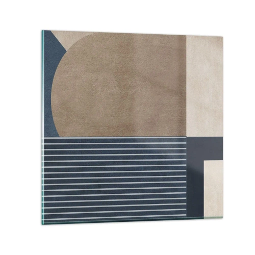 Obraz na skle - Kompozice jednoduchosti a kulatosti - 30x30 cm