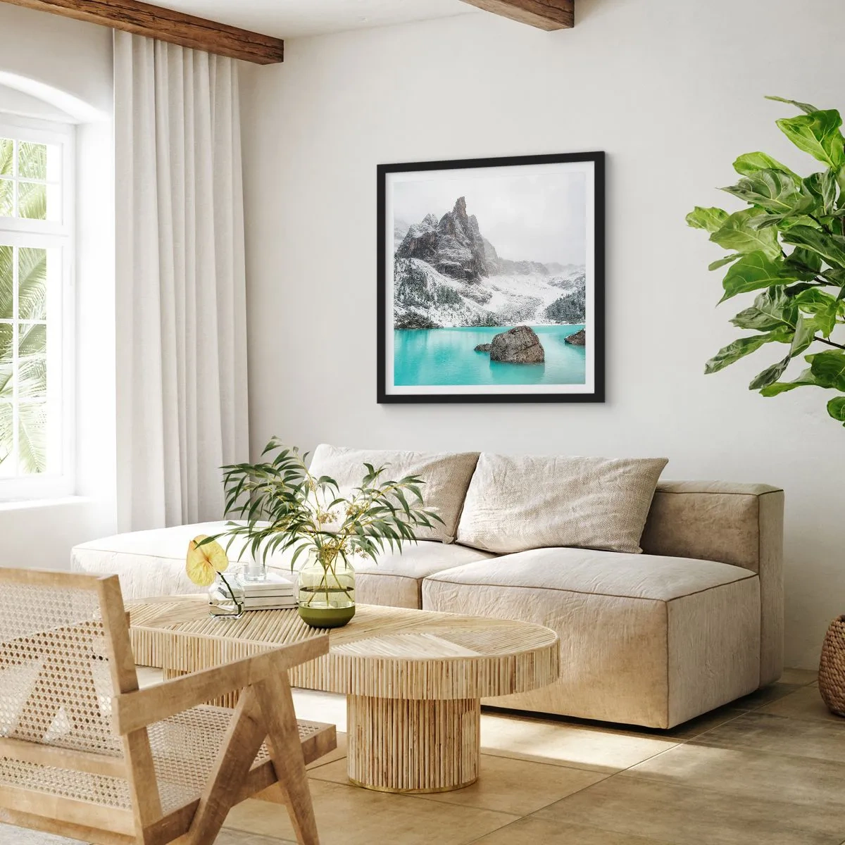 Plakát v černém rámu - Na stráži - 30x30 cm