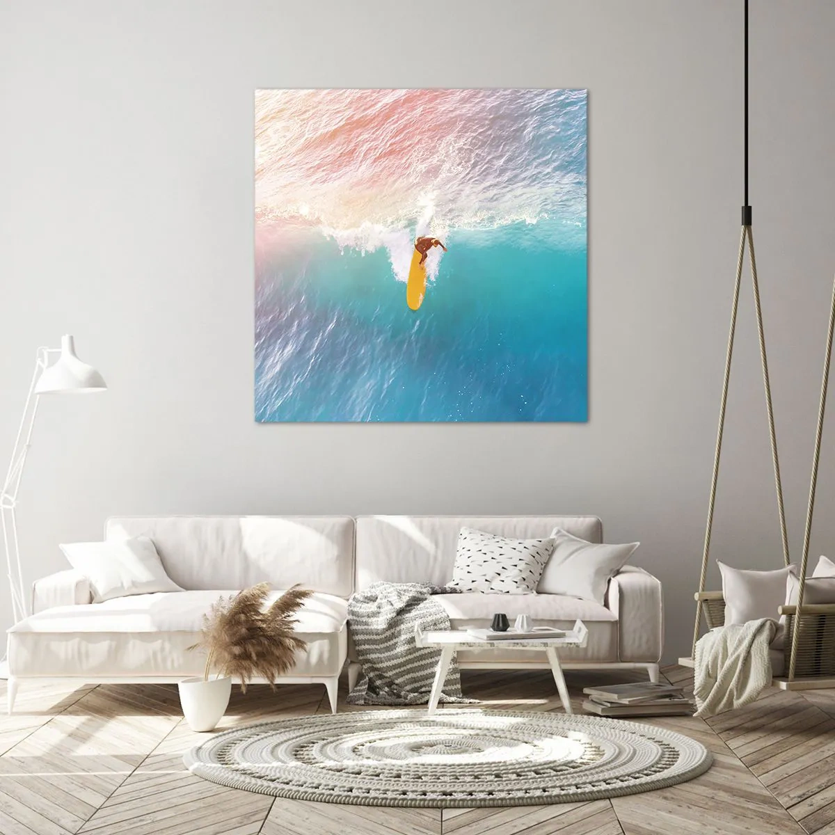 Obraz na plátně - Oceanický jezdec - 30x30 cm