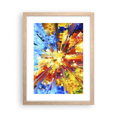 Plakát v rámu světlý dub - In medias res - 30x40 cm