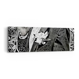 Obraz na plátně - Pouze zdánlivě šedý člověk - 90x30 cm