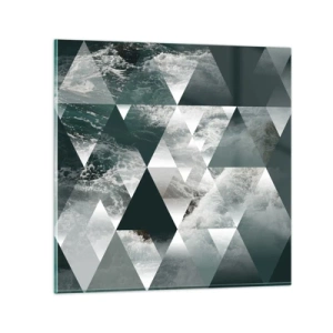 Obraz na skle - Křišťálová perspektiva - 70x70 cm