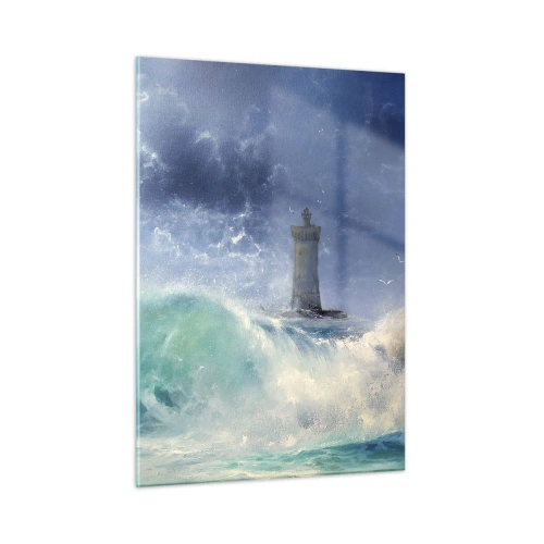Obraz na skle - Na stráži proti živlům - 50x70 cm